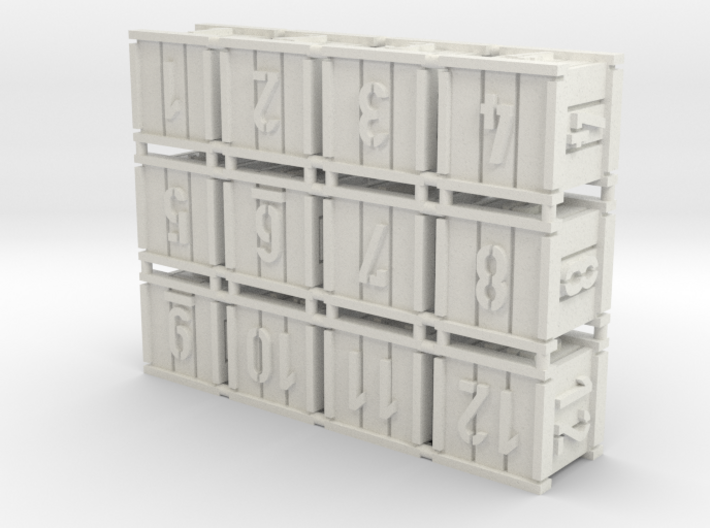 Crates (12 pcs) 3d printed