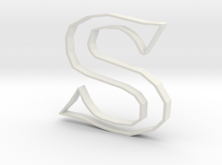 Typography Pendant S 3d printed