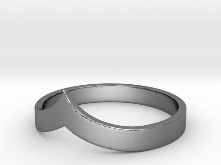 Pointed Stacking Ring 3d printed