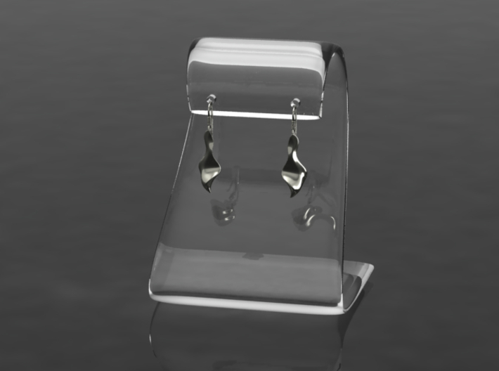 Qer earring 3d printed 