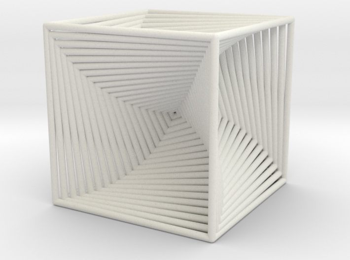 0299 Cube Line Design (full color, 5.5 cm) #003 3d printed