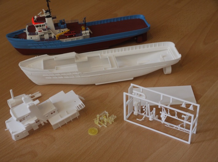 MV Anticosti, Details 1/2 (1:200, RC ship) 3d printed complete set of prints needed for model