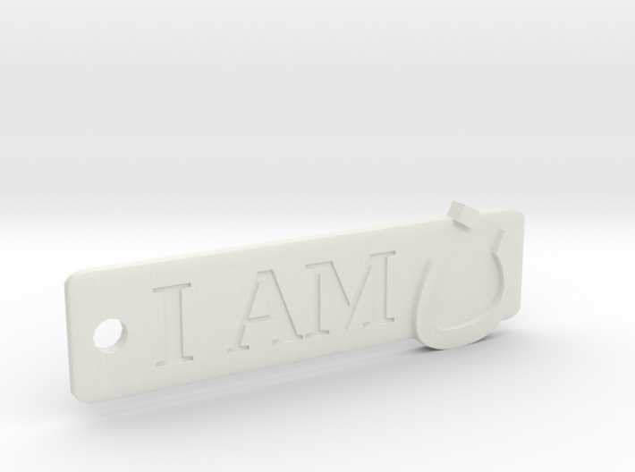 'I Am N' Keychain 3d printed