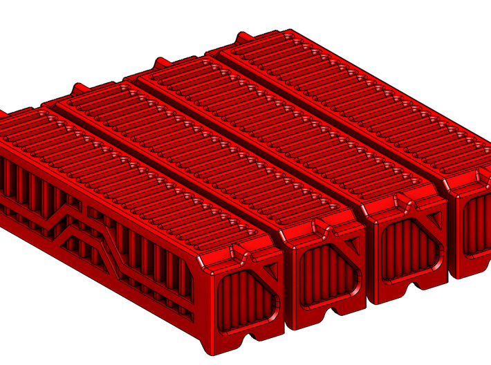 4x 6mm 40Ft Shipping Container 3d printed 