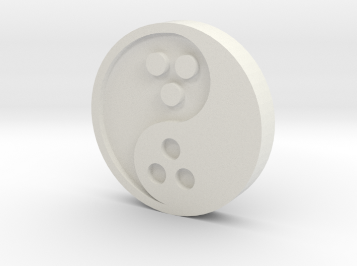 Ying Yang Coin 3d printed
