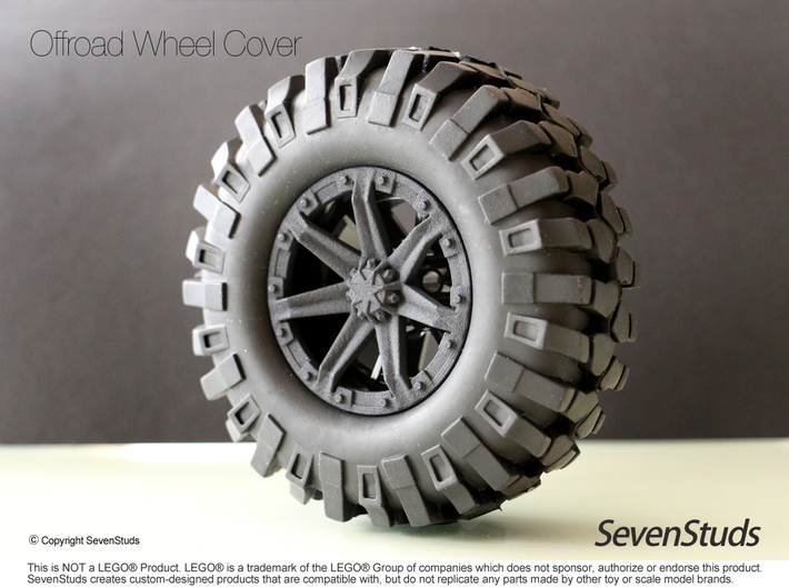 Offroad Wheel Cover 02_56mm 3d printed 