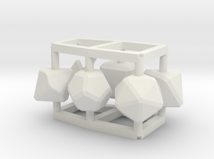 Role Play Dice Set: 1/6-1/4 doll size 3d printed 