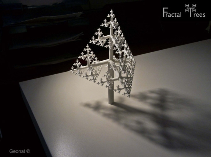 Sierpinski Tetrahedron Fractal Tree 3d printed