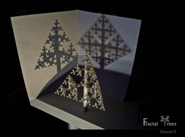 Sierpinski Tetrahedron Fractal Tree 3d printed 
