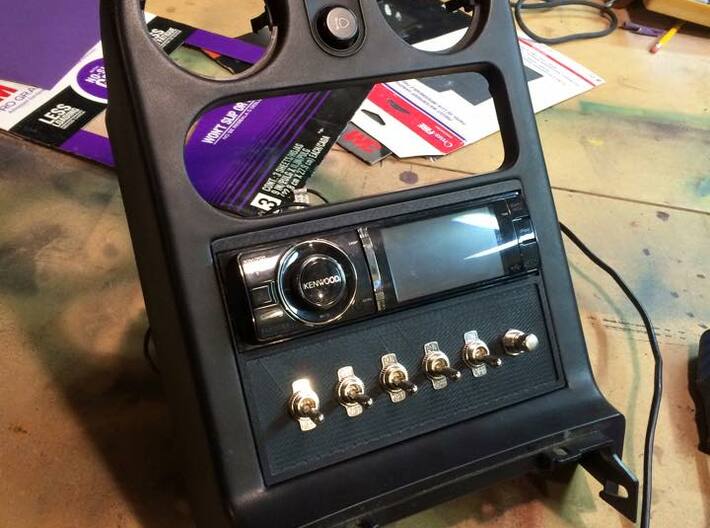 Miata Radio Switch Panel 3d printed 