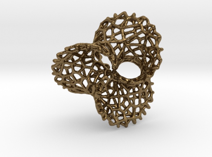 Scherk 7 Voronoi Mesh Pendant - 36mm 3d printed