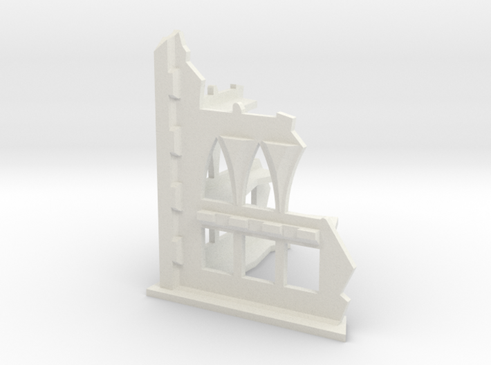 6mm Scale Gothic Corner Ruin 3d printed