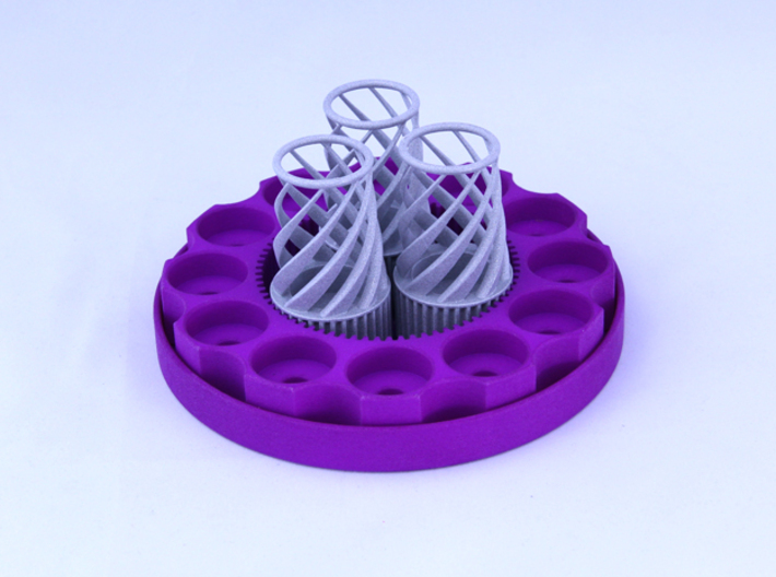 TriCyclone Vape Stand: Single Cyclone 3d printed Fully Built