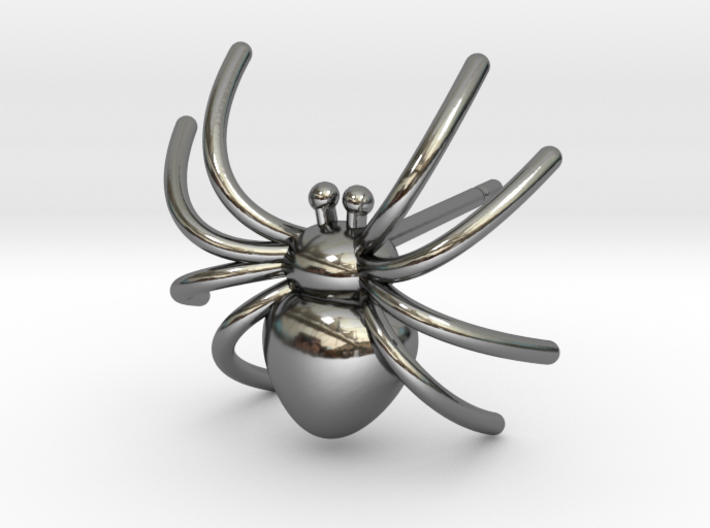 Spider post Earring 3D printing 3d printed