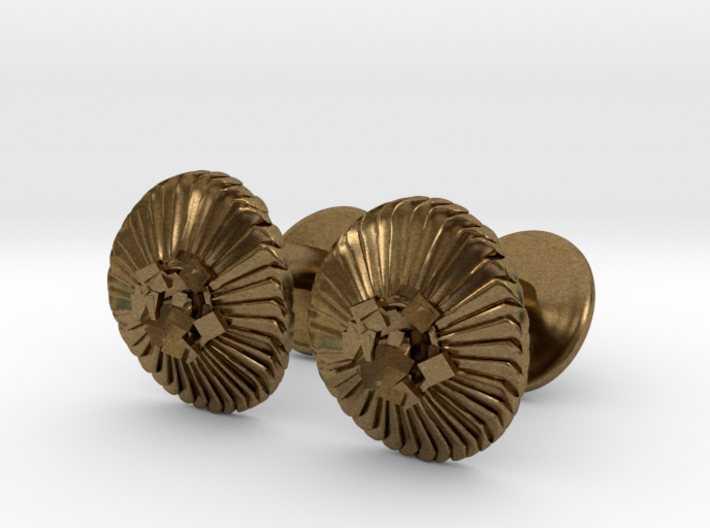 Coccolithus Cufflinks - Science Jewelry 3d printed 