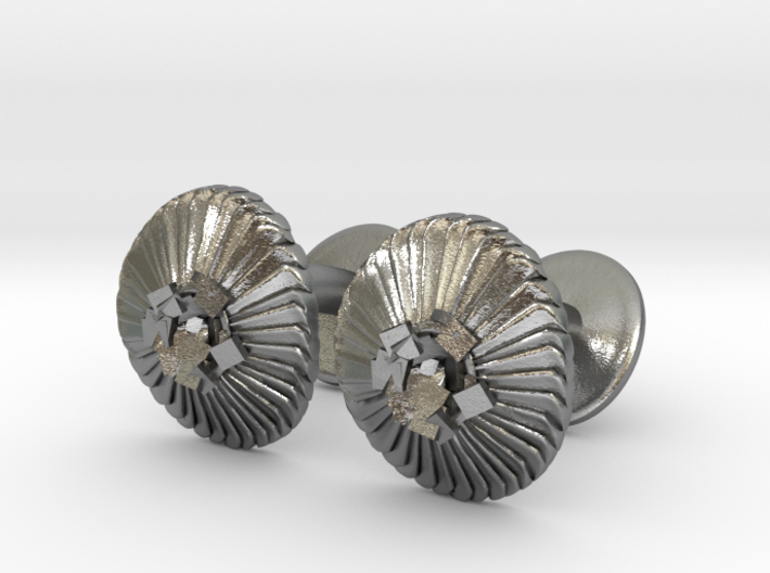Coccolithus Cufflinks - Science Jewelry 3d printed