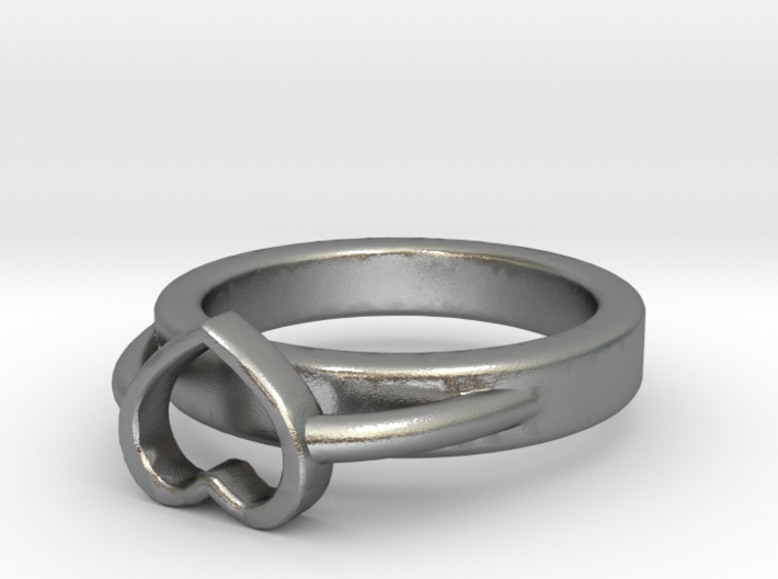 Ø15.40mm - Ø0.606inch Heart Ring A Bis 3d printed