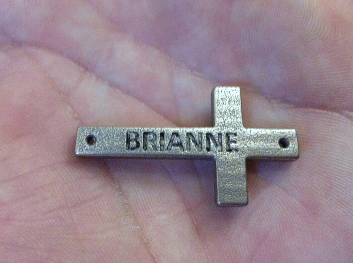 Cross (w/optional name engraved) 3d printed