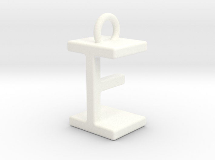 Two way letter pendant - EI IE 3d printed