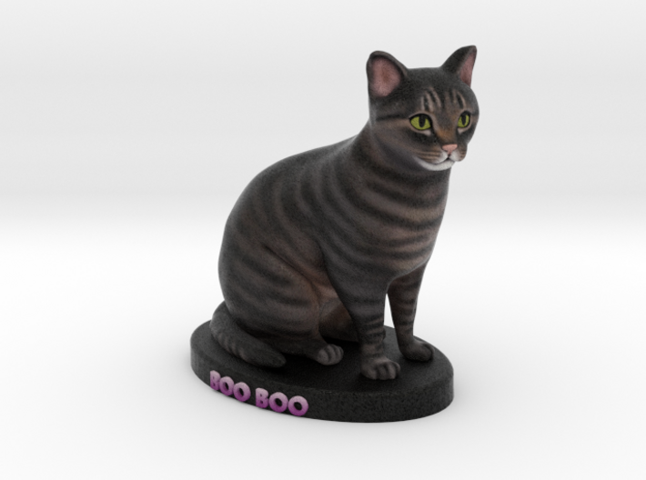 Custom Cat Figurine - Boo Boo 3d printed