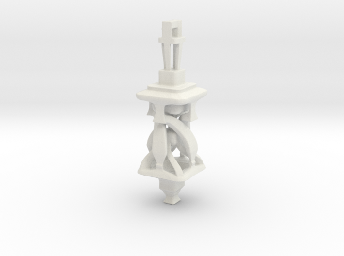 Twisting Tower Pendant 3d printed