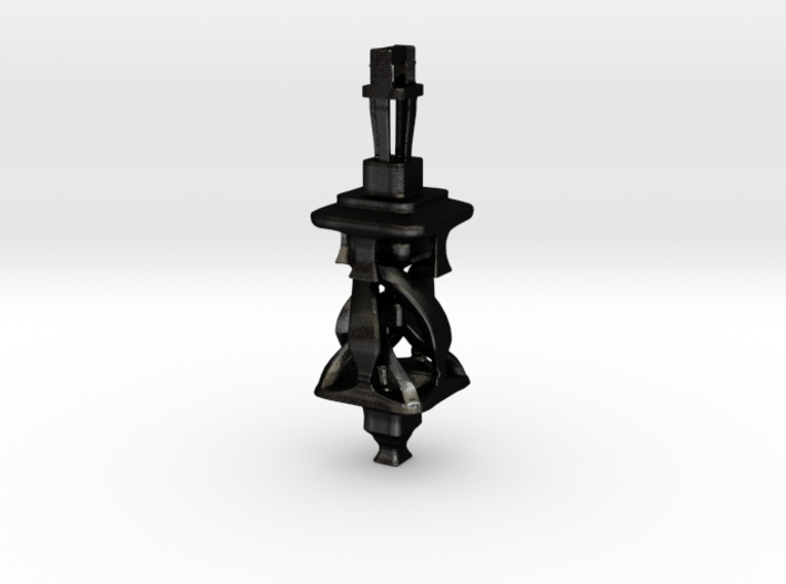 Twisting Tower Pendant 3d printed