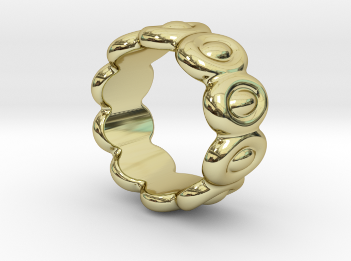 Elliptic Ring 31 - Italian Size 31 3d printed