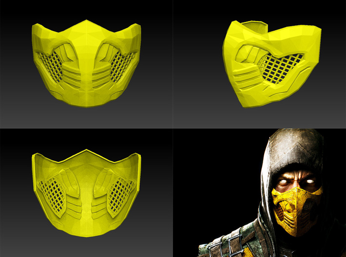 Scorpion Mask MKX (wearable) 3d printed 