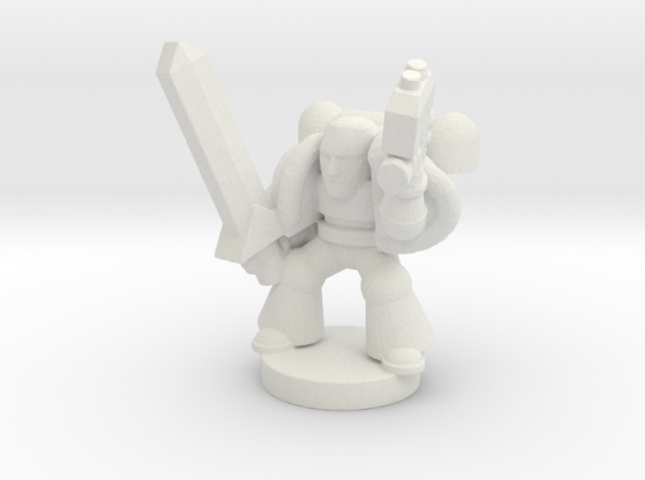 Spacemarine Captain 3d printed