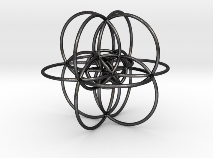 24-cell Stereographic projection, large 3d printed