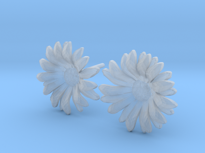 Daisy Studs 3d printed