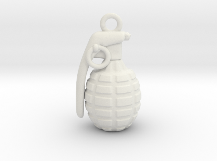 The Grenade Pendant 3d printed