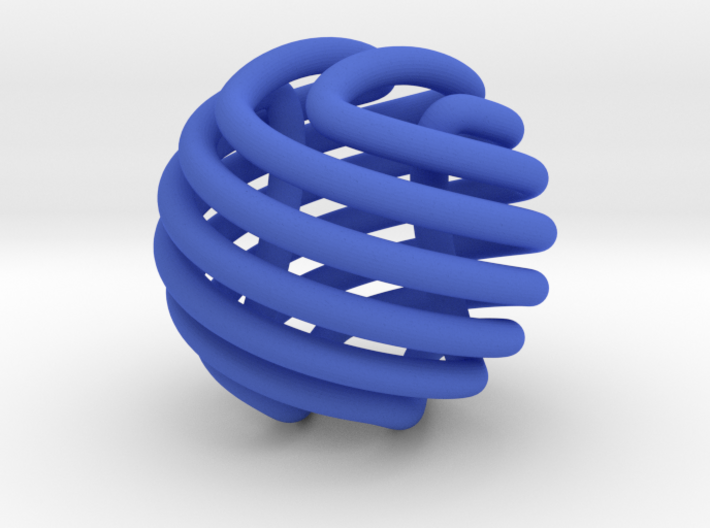 Figure-8 knot sphere 3d printed 