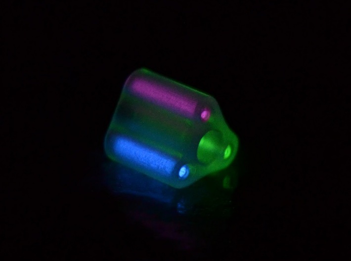 Triple Tritium Bead 4 (Pandora Thread) 3d printed 
