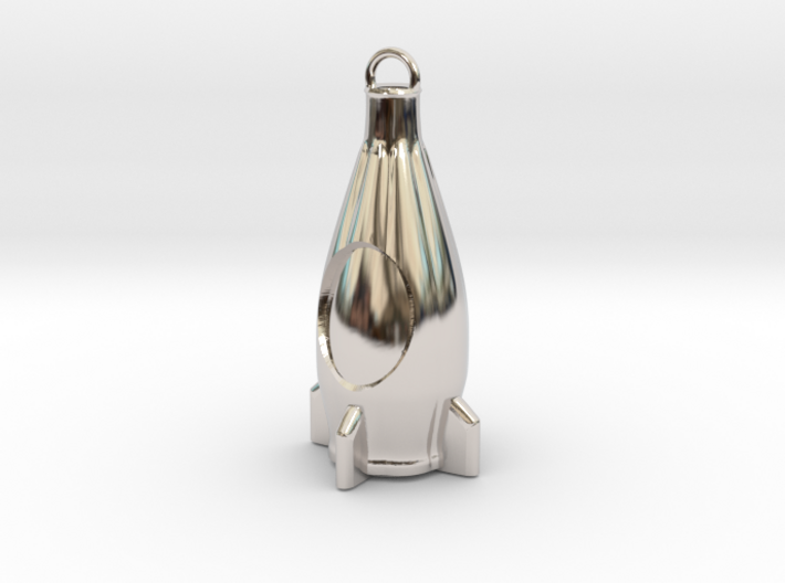 Nuka Cola Bottle keychain from Fallout 4 3d printed