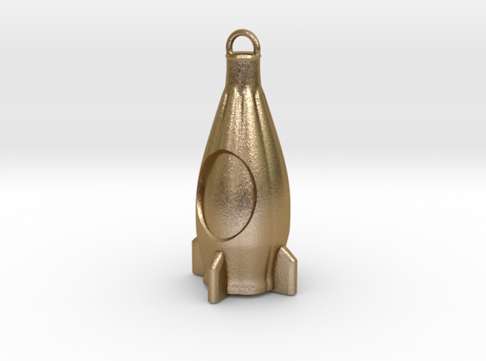 Nuka Cola Bottle keychain from Fallout 4 3d printed