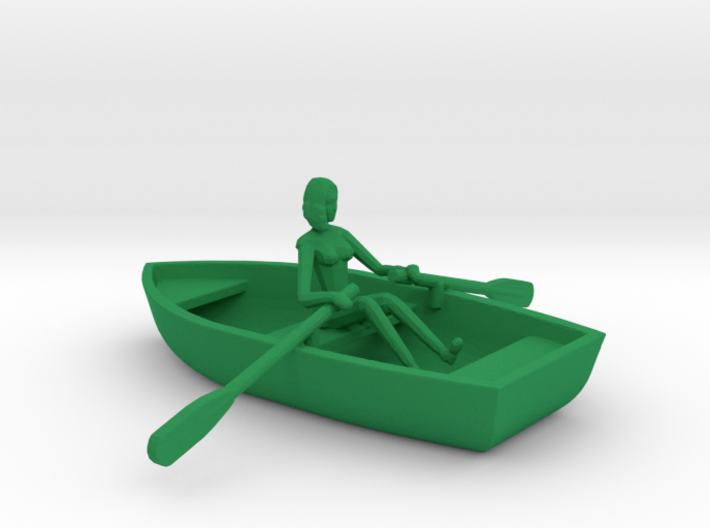 Row Boat #2 - HO 87:1 Scale 3d printed