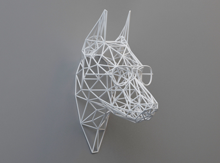 wall decoration &quot;Dawg&quot; (h:14.5cm/4.5 inch) 3d printed