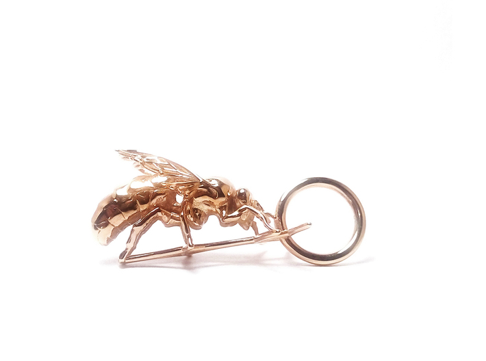 Beekeeper Jewelry Collection Queen Necklace Pendan 3d printed