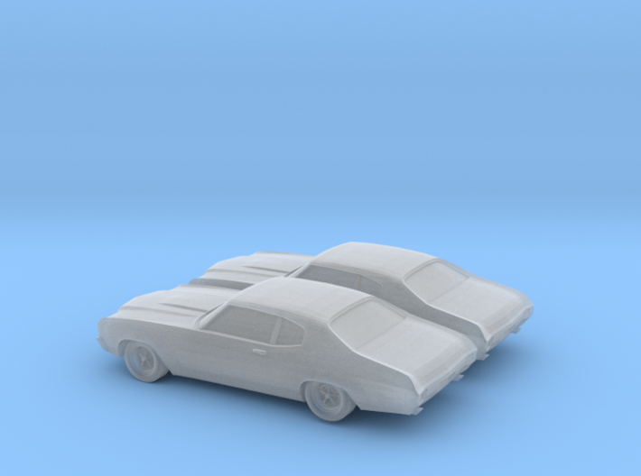 1/120 2X 1970 Chevrolet Chevelle SS 3d printed