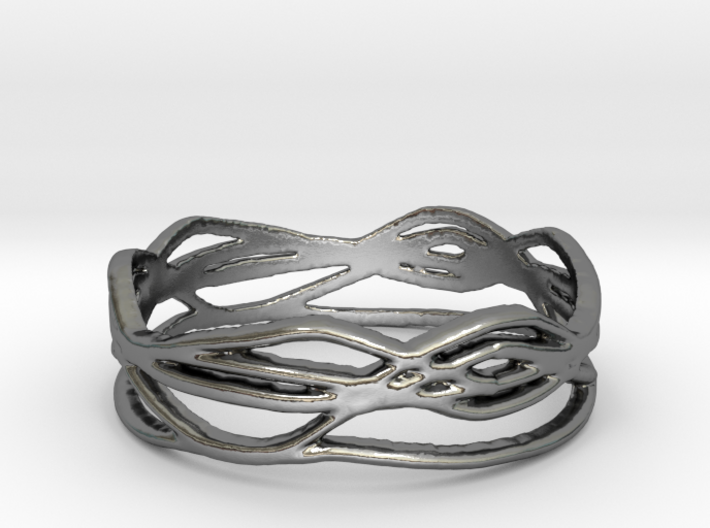 Ring Design 01 Ring Size 8 3d printed