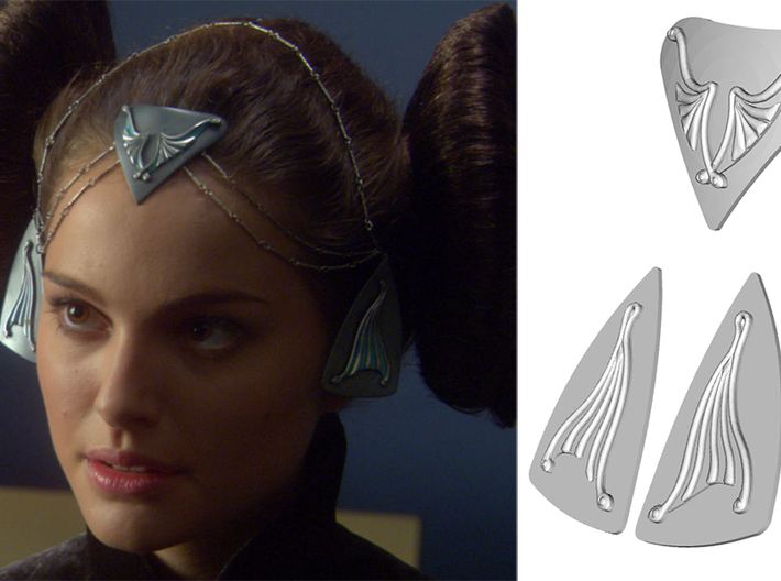 Padme Packing Forehead Medallion 3d printed 