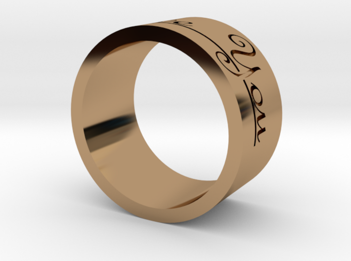 Ring (I Love You) 3d printed