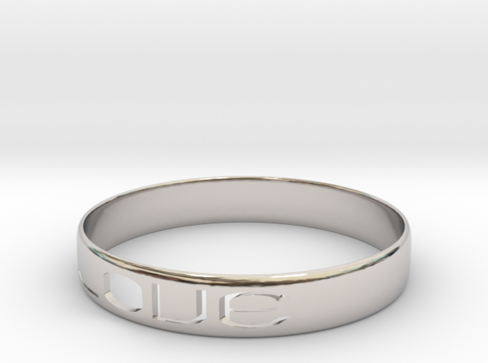 RING LOVE U.S Size 6 3/4 3d printed