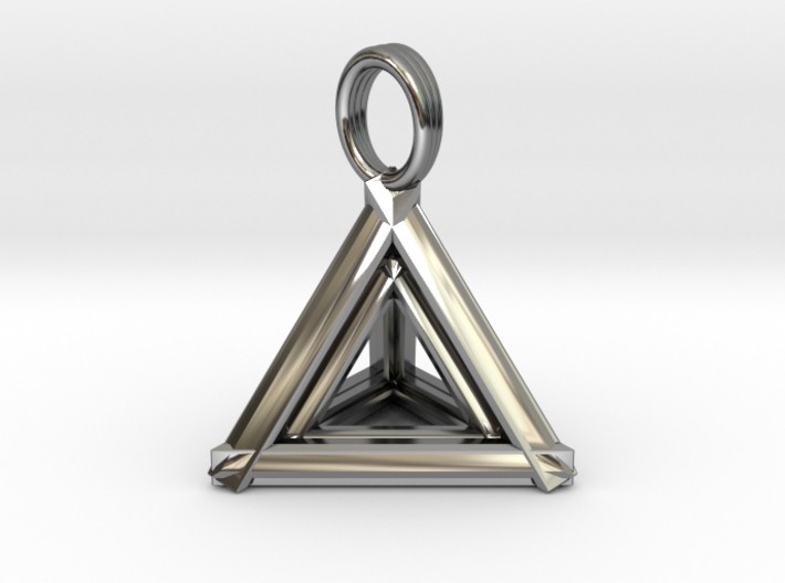 TETRAHEDRON DIAMOND (pendant) 3d printed