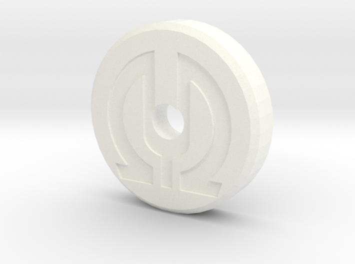 45 RPM record adapter with Logo Engraved in top 3d printed