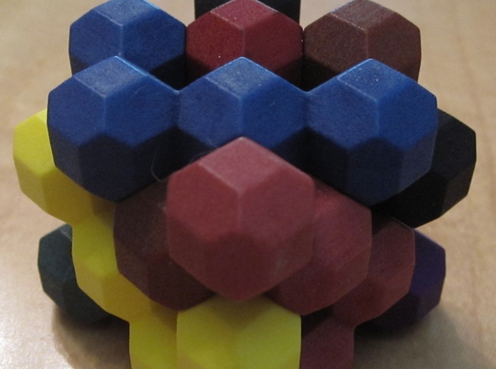 Ell of a puzzle 3d printed Solved puzzle without case