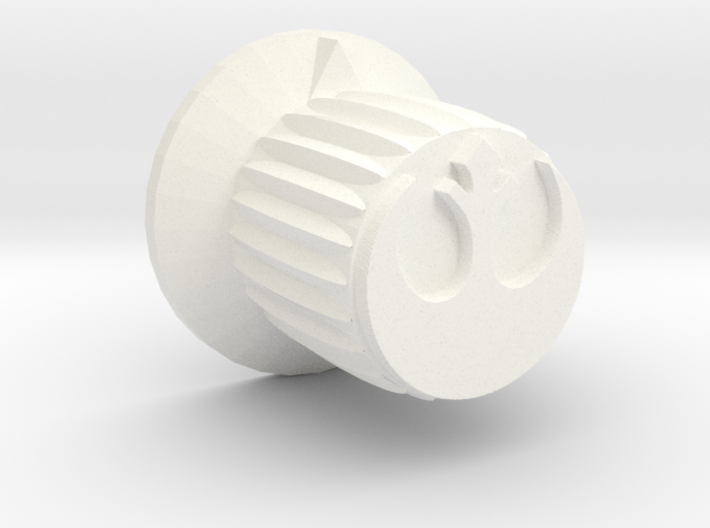 Rebel Insignia Guitar Knob w/flange 3d printed