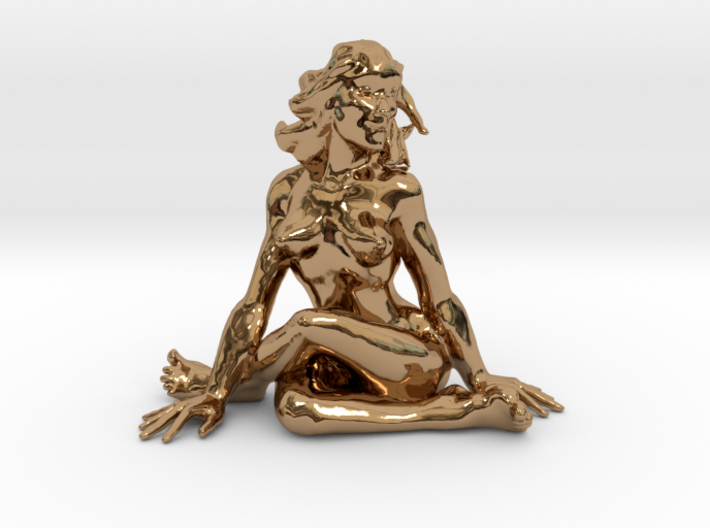 Yoga lady 2&quot; tall 3d printed