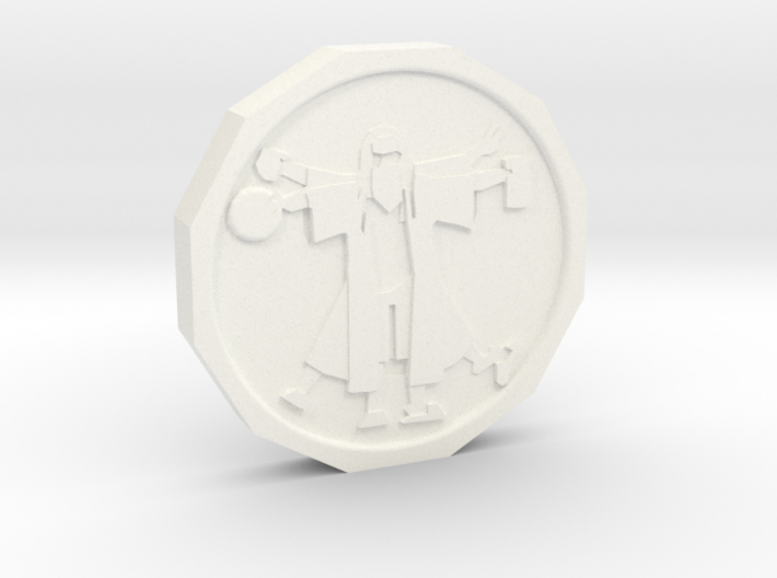 Dudeist Coin 3d printed
